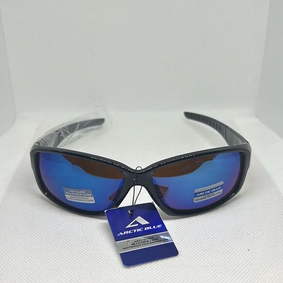 Arctic Blue Mirrored Sunglasses - Picture 3 of 3